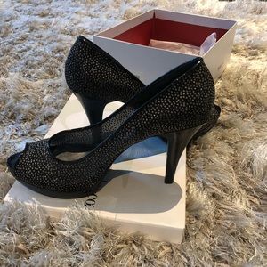 Bride to be Nine West "blinged" heels